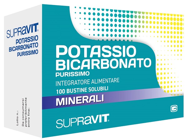 SUPRAVIT POTASSIO BICARBONATO PURISSIMO 100 BUSTINE - Farmadillo