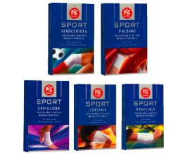 GINOCCHIERA PIC SPORT 222712 ELASTICA MONO ESTENSIBILE PER FISSARE STABILIZZARE E CONTENERE LE ARTICOLAZIONI MISURA MEDIA - Farmadillo