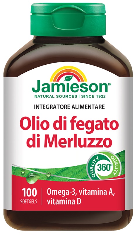 JAMIESON OLIO DI FEGATO DI MERLUZZO 100 PERLE - Farmadillo