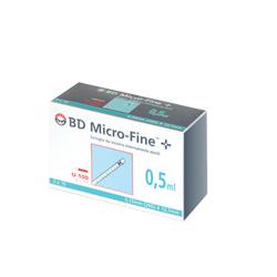 SIRINGA INSULINA BECTON DICKINSON 0,5 ML 100 UI AGO GAUGE 29 30 PEZZI - Farmadillo