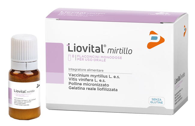 LIOVITAL MIRTILLO 8 FLACONCINI 10 ML - Farmadillo