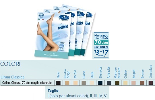 SAUBER COLLANT 70 DENARI MAGLIA MICRORETE NEUTRO BEIGE 3 LINEA CLASSICA - Farmadillo