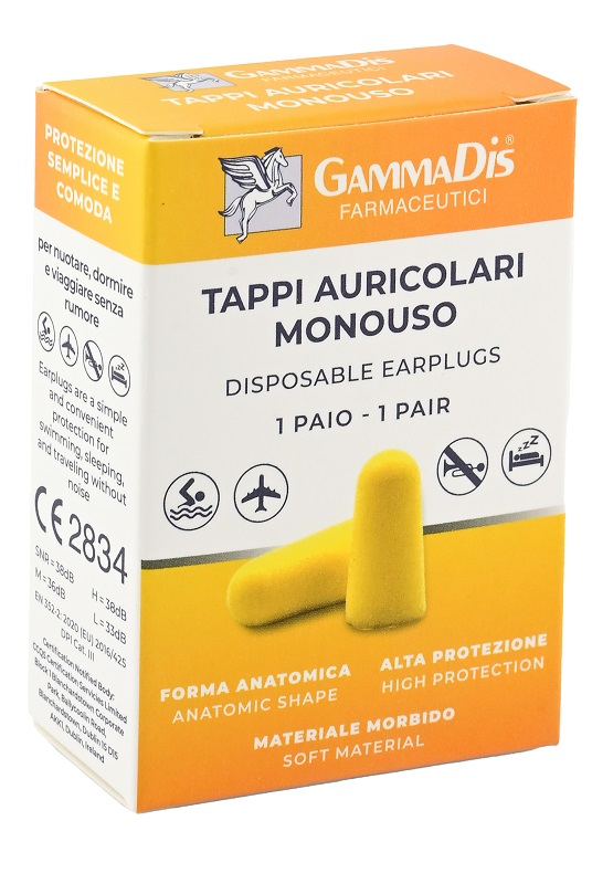 TAPPO AURICOLARE EAR GOMMAPIUMA 2 PEZZI GAMMADIS - Farmadillo