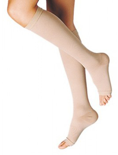 GAMBALETTO TERAPEUTICO DUALSAN A COMPRESSIONE DECRESCENTE KKL1 PUNTA APERTA BEIGE UNISEX 3 1 PAIO - Farmadillo
