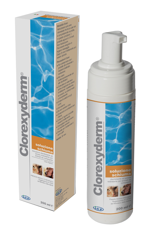CLOREXYDERM SOLUZIONE SCHIUMA 200 ML - Farmadillo