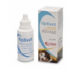 OPTIVET DETERGENTE PER OCCHI PER CANI E GATTI FLACONE 50 ML - Farmadillo