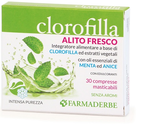 CLOROFILLA BREATH PURIFING 30 COMPRESSE MASTICABILI - Farmadillo