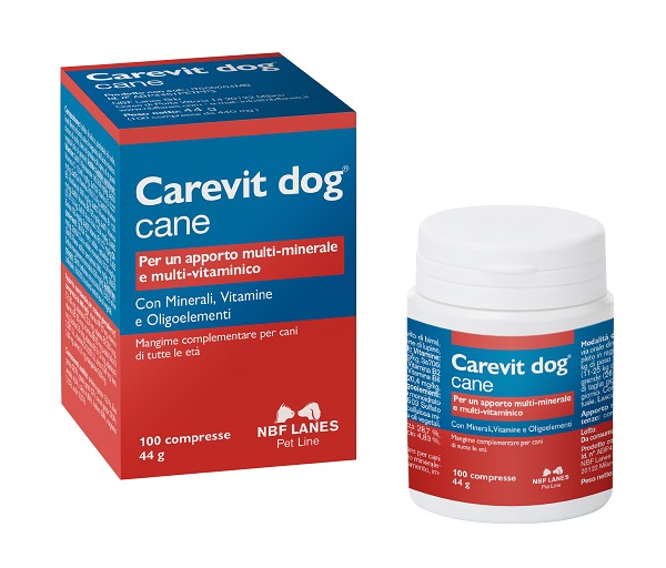 CAREVIT DOG FLACONE 100 COMPRESSE APPETIBILI - Farmadillo