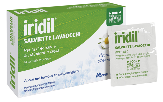 IRIDIL LAVAOCCHI 14 SALVIETTE MONOUSO - Farmadillo