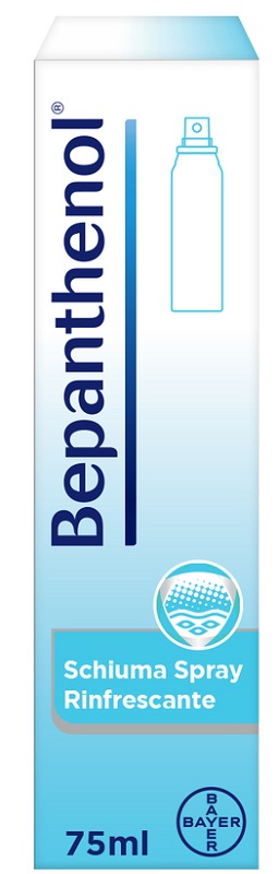 SCHIUMA SPRAY RINFRESCANTE BEPANTHENOL 75ML - Farmadillo