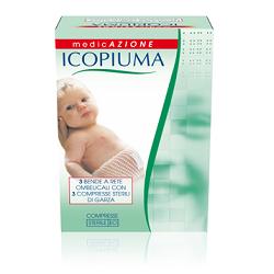 ICOPIUMA BENDA A COMPRESSIONE FISIOLOGICA RETE OMBELICALE CON GARZE STERILI 1 PEZZO - Farmadillo