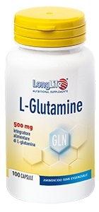 LONGLIFE L-GLUTAMINE 100 CAPSULE DI GELATINA DA 620 MG - Farmadillo