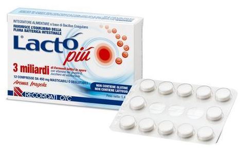 LACTO PIU 3 MILIARDI 12 COMPRESSE - Farmadillo
