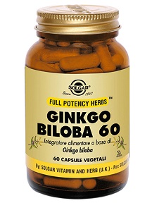 GINKGO BILOBA 60 60 CAPSULE VEGETALI - Farmadillo