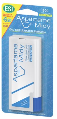 ESI ASPARTAME MIDY 500 COMPRESSE OFFERTA SPECIALE - Farmadillo