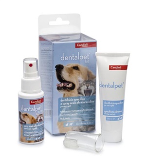 DENTALPET KIT DENTIFRICIO 50ML+SPRAY ORALE 50ML+1 DITALE - Farmadillo