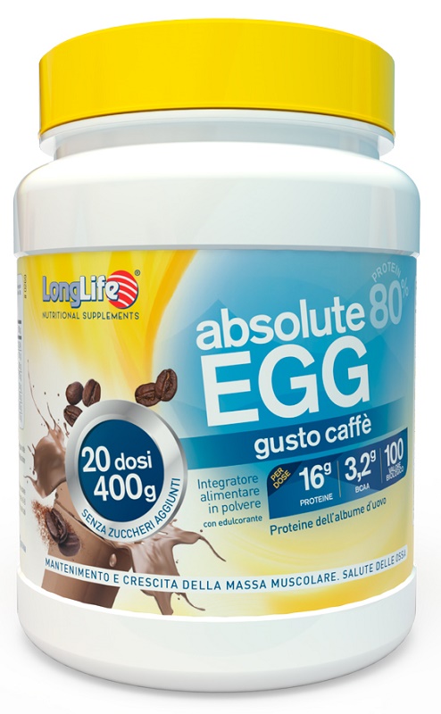 LONGLIFE ABSOLUTE EGG CAFFE' 400 G - Farmadillo