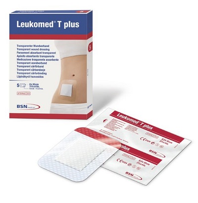 LEUKOMED T PLUS MEDICAZIONE POST-OPERATORIA TRASPARENTE IMPERMEABILE 10X25 CM - Farmadillo