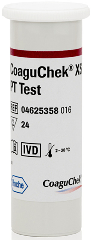 STRISCE REATTIVE PER DISPOSITIVO AUTODIAGNOSTICO COAGUCHEK XS PT TEST 24 PEZZI - Farmadillo