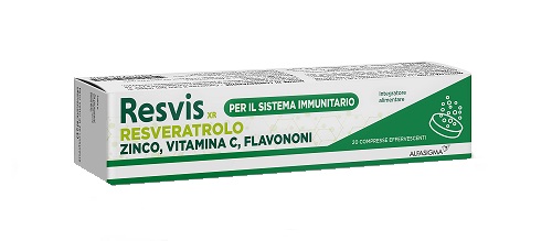 RESVIS XR ALFASIGMA 20 COMPRESSE EFFERVESCENTI DA 4 G - Farmadillo