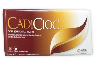 CADICIOC TAVOLETTA FONDENTE CON GLUCOMANNANO 100 G - Farmadillo
