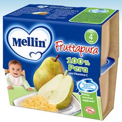 MELLIN FRUTTA PURA PERA 100 G 4 PEZZI - Farmadillo