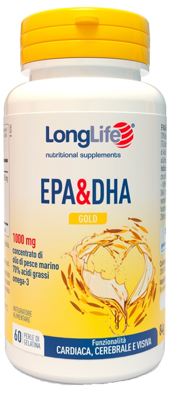 LONGLIFE EPA DHA GOLD 60 PERLE - Farmadillo