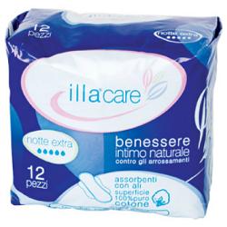 ILLA CARE ASSORBENTE NOTTE EXTRA 12 PEZZI - Farmadillo