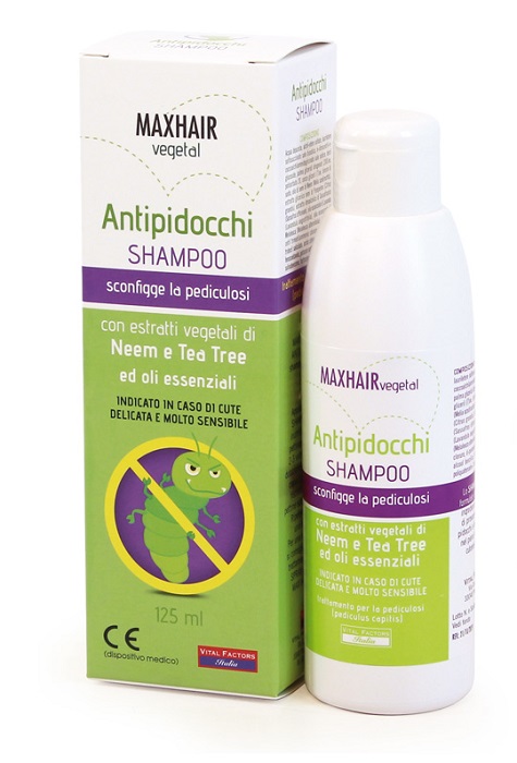 MAXHAIR VEGETAL SHAMPOO PIDOCCHI 125 ML - Farmadillo