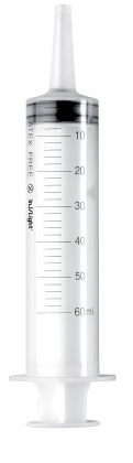 SIRINGA STERILE MONOUSO 60ML CONO CATETERE CENTRALE INJ-LIGHT SENZA AGO 1 PEZZO - Farmadillo