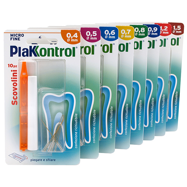 PLAKKONTROL MINIGRIP SCOVOLINO 0,5 MM 10 PEZZI - Farmadillo