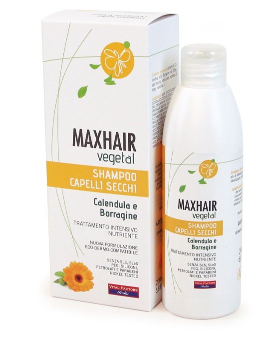 MAXHAIR VEGETAL SHAMPOO CAPELLI SECCHI 200 ML - Farmadillo
