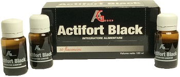 ACTIFORT BLACK 10 FLACONCINI 10 ML - Farmadillo