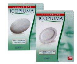 ICOPIUMA GARZA COMPRESSA OCULARE DI COTONE 10 PEZZI - Farmadillo