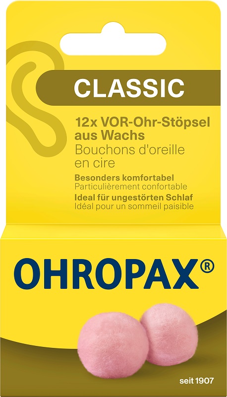 OHROPAX TAPPI AURICOLARI CERA 12 PEZZI - Farmadillo
