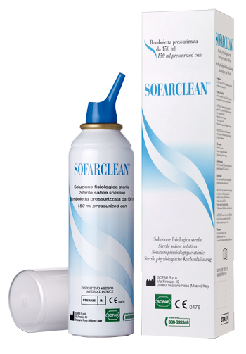 SOLUZIONE FISIOLOGICA SOFARCLEAN 150ML IN BOMBOLETTA PRESSURIZZATA - Farmadillo