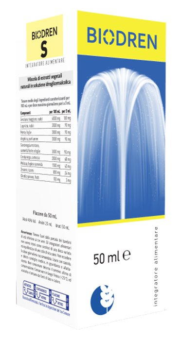 BIODREN S SOLUZIONE IDROALCOLICA 50 ML - Farmadillo
