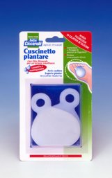 CUSCINETTO PLANTARE REALIZZATO IN GEL DI SILICONE BIANCO SEMITRASPARENTE SAGOMATO PER AMMORTIZZARE E PROTEGGERE PRESSIONE E SFREGAMENTI SOTTO LA PIANTA DEI PIEDI 2 PEZZI - Farmadillo