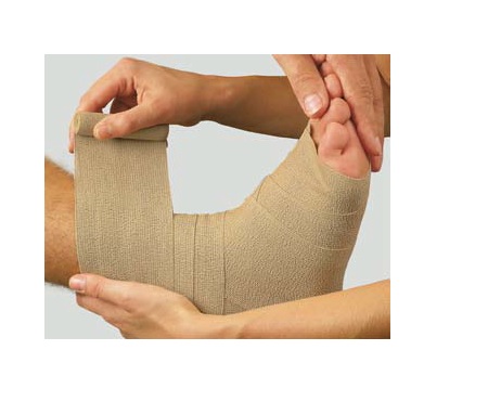 BENDA ELASTICA DAUERBINDE F ALTA ESTENSIBILITA' COMPRESSIONE LEGGERA 6X700CM CON GRAFFETTE - Farmadillo