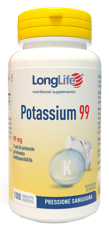 LONGLIFE POTASSIUM 99 100 TAVOLETTE RIVESTITE - Farmadillo