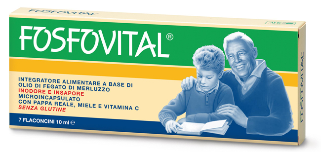 FOSFOVITAL OLIO FEGATO DI MERLUZZO 7 FLACONCINI - Farmadillo