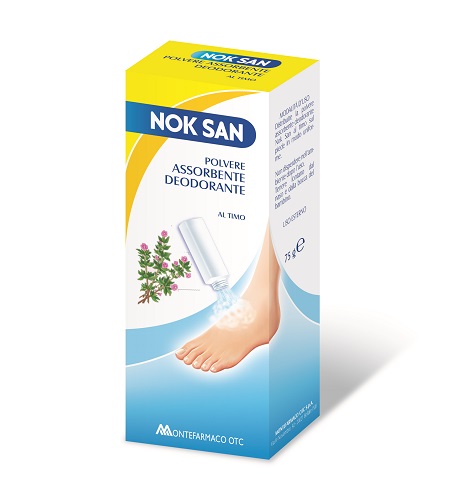 NOK SAN POLVERE ASSORBENTE DEODORANTE 75 G - Farmadillo
