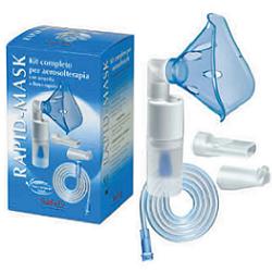 KIT COMPLETO PRONTEX RAPID MASK PER AEROSOLTERAPIA CON AMPOLLA PLASTICA +MASCHERA PER ADULTI +TUBO PRESSIONE +ACCESSORIO NASALE +BOCCHERUOLA - Farmadillo
