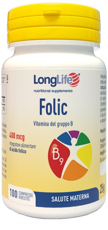 LONGLIFE FOLIC 400 MCG 100 COMPRESSE - Farmadillo
