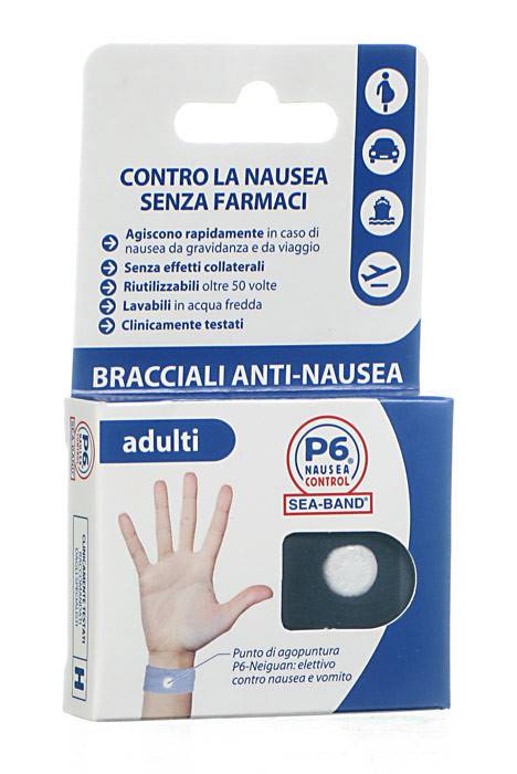 BRACCIALE ANTI NAUSEA PER ADULTI P6 NAUSEA CONTROL 2 PEZZI - Farmadillo