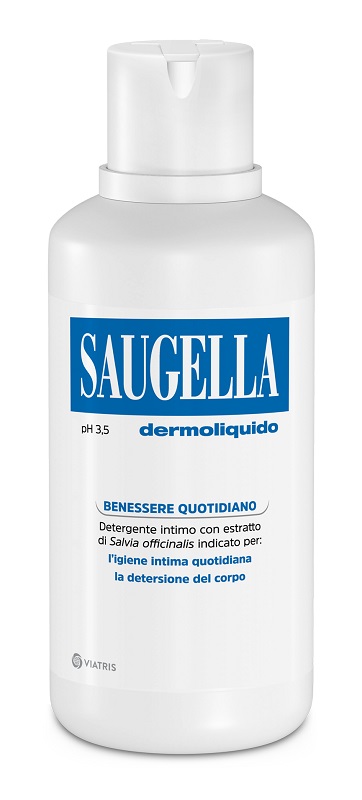 SAUGELLA DERMOLIQUIDO PH 3,5 DETERGENTE INTIMO BENESSERE QUOTIDIANO 500 ML - Farmadillo