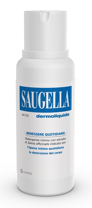 SAUGELLA DERMOLIQUIDO PH 3,5 DETERGENTE INTIMO BENESSERE QUOTIDIANO 250 ML - Farmadillo