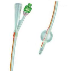 CATETERE FOLEY IN SILICONE TRASPARENTE A 2 VIE CON PALLONCINO 5-10ML DIAMETRO CH14 4,66MM LUNGHEZZA 40CM - Farmadillo