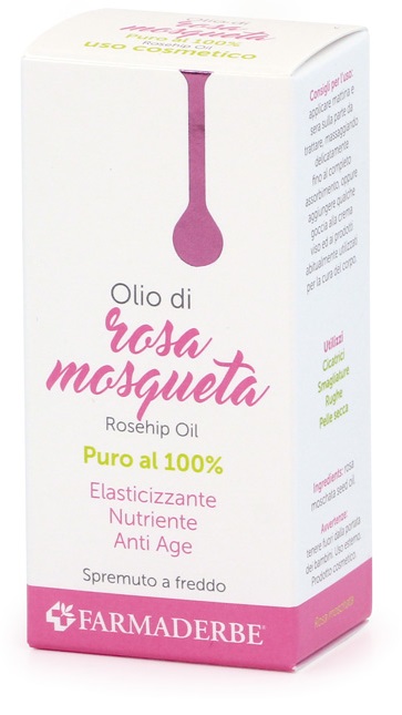 OLIO DI ROSA MOSQUETA PURO 100% 15 ML - Farmadillo