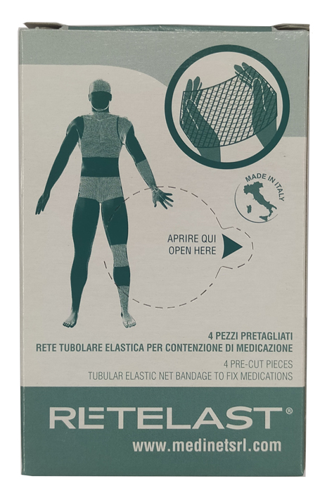 RETE TUBOLARE RETELAST ELASTICA PRETAGLIATA BIANCA PER DITA 4 PEZZI - Farmadillo